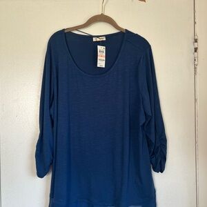 Style & Co. Women's MOUNTAIN BLUE 3/4 Sleeve Top Size 2X